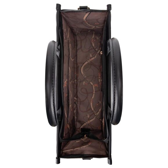 Oversize Puffy Handbag for Women Top Handle Quilted Designer Satchel Black😜 - Picture 5 of 6